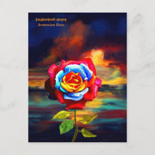 Postal Rosa armenio