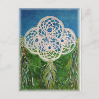 Postal Rosa azul Dreamcatcher