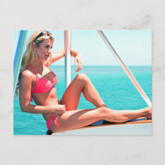 Postal rosa bikini
