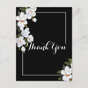 Postal Rosa Blanca Vintage Gracias