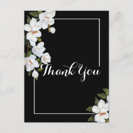 Postal Rosa Blanca Vintage Gracias