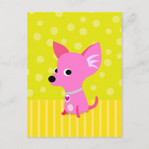 Postal rosa Chihuahua
