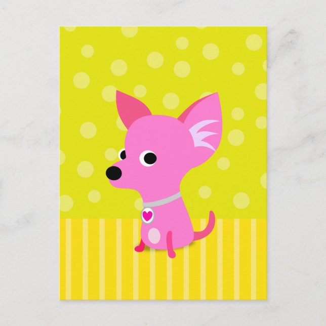 Postal rosa Chihuahua (Anverso)