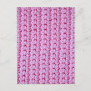 Postal Rosa Crochet
