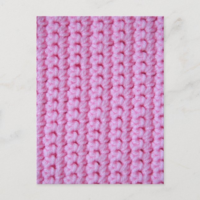 Postal Rosa Crochet (Anverso)