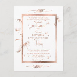 Postal Rosa Dandelion Gold Fluff Simple y Elegante