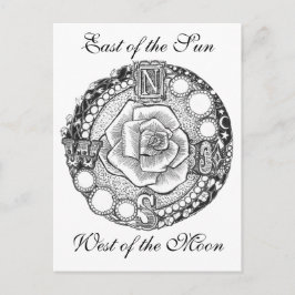 Postal Rosa de brújula de Victoria