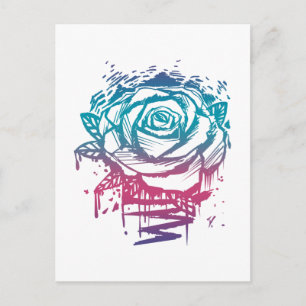 Postal Rosa de color de caramelo