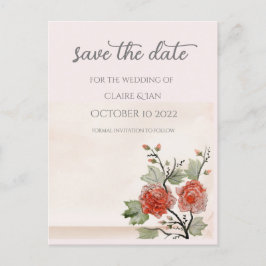 Postal Rosa de cosecha (rubor)