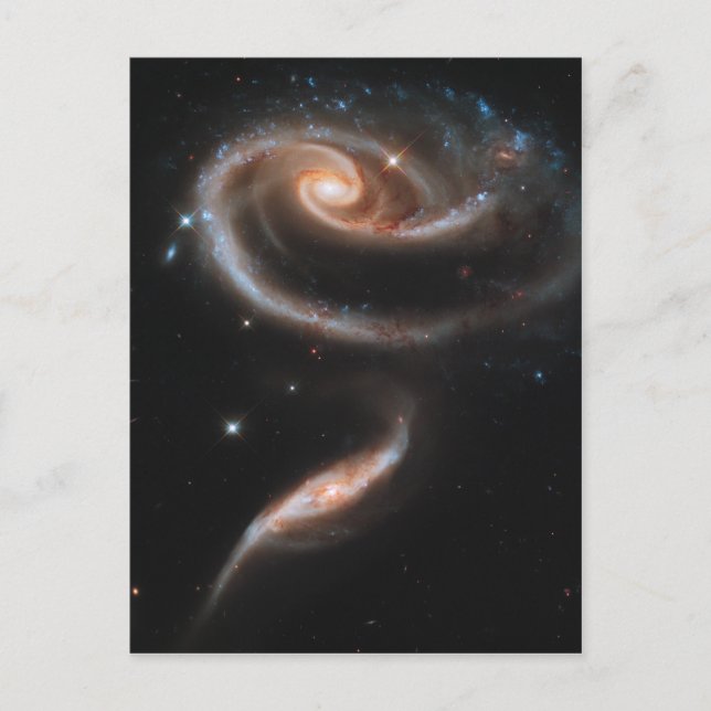 Postal Rosa de Galaxias (Anverso)