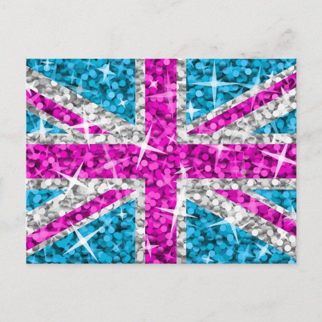 Postal rosa de Glitz UK (Anverso)