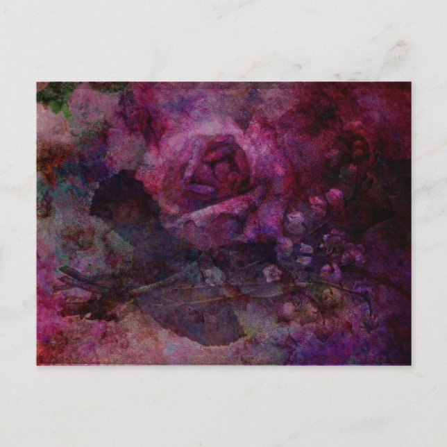 Postal Rosa de valle (Anverso)