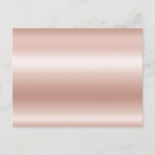 Postal Rosa Dorado Pastel Ombre Lámina en Blanco