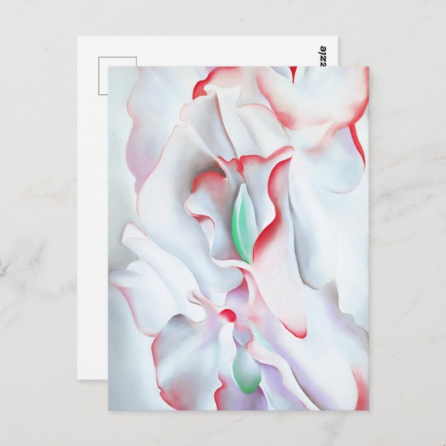 Postal Rosa dulce - Georgia O'Keefe (Anverso / Reverso)