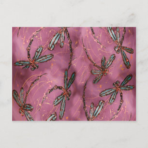 Postal Rosa Dusky Flit Dragonfly