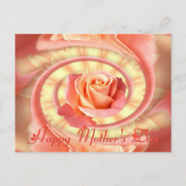 Postal Rosa en marco giratorio