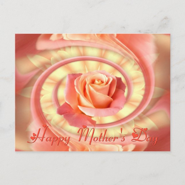 Postal Rosa en marco giratorio (Anverso)