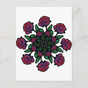 Postal Rosa espiral