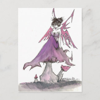 Postal rosa faerie