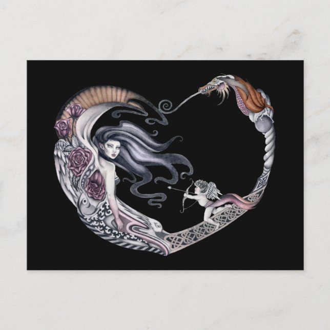 Postal Rosa Faery (Anverso)