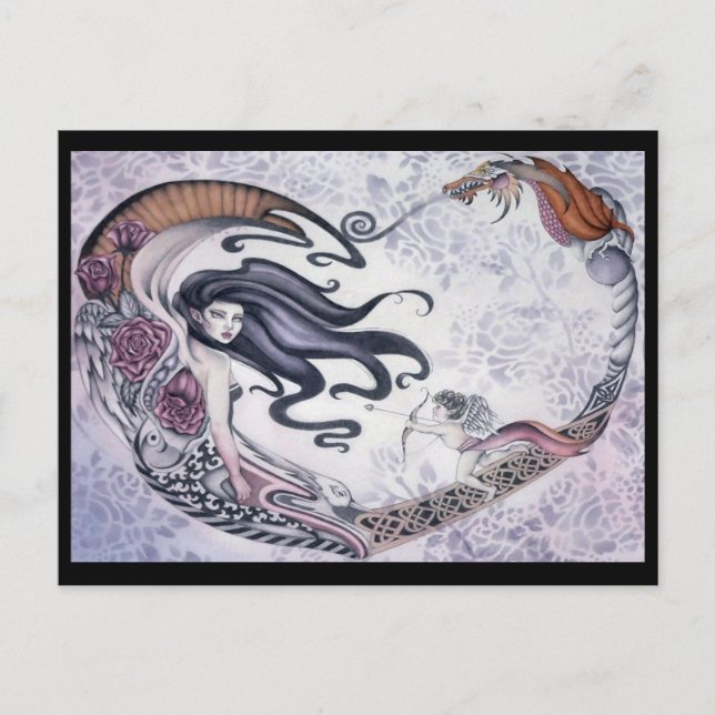 Postal Rosa Faery (Anverso)