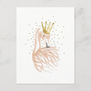 Postal rosa flamante a la carta