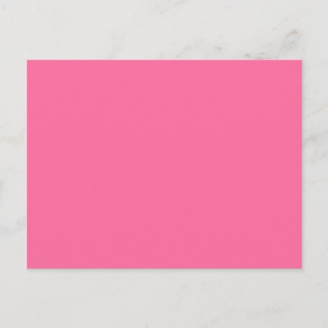 Postal rosa francés de color (Anverso)