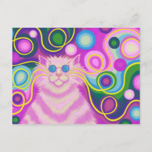 Postal rosa-gata-delic