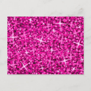 Postal rosa Glitz