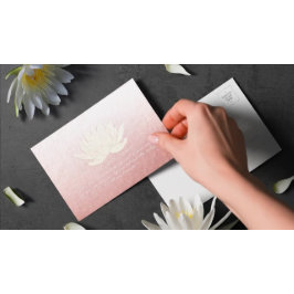 Postal Rosa Gold Lotus Yoga Meditation Instructor Cita