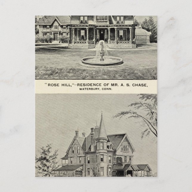 Postal Rosa Hill, residencia de Judd (Anverso)