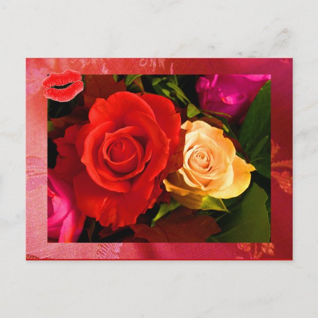 Postal Rosa II Rojo (Anverso)