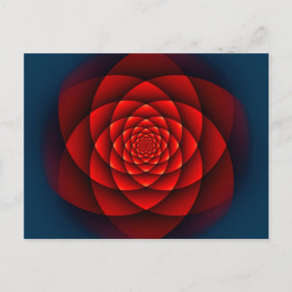 Postal Rosa Kaleidoscope rojo + tu idea