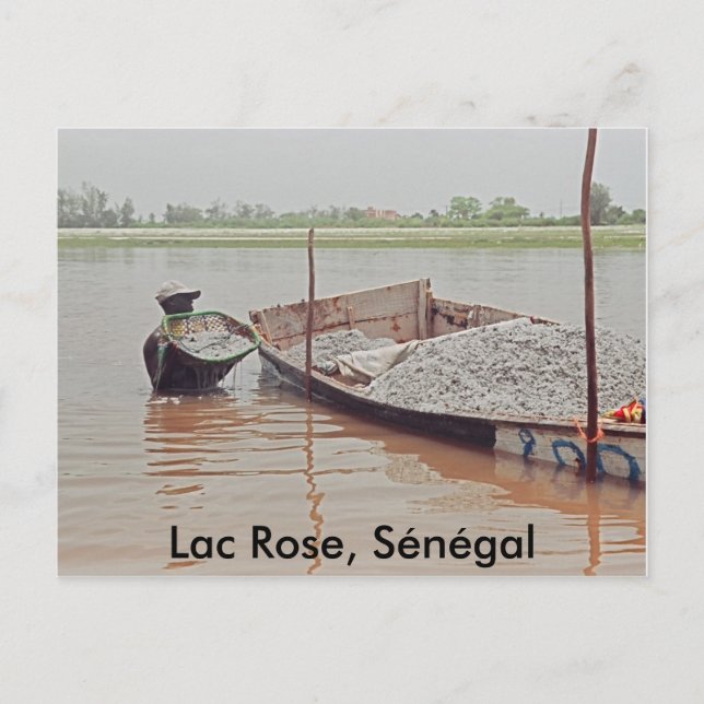 Postal Rosa Lac, senegal (Anverso)