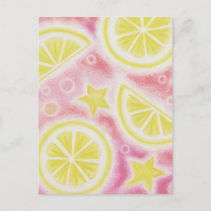 Postal rosa "Lemonade"