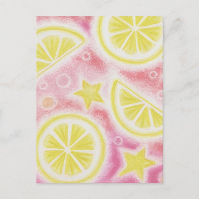 Postal rosa "Lemonade" (Anverso)