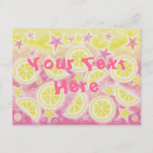 Postal Rosa Lemonade 'Tu texto'