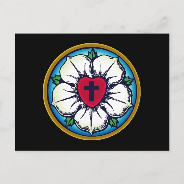 Postal Rosa Lutheran (Anverso)