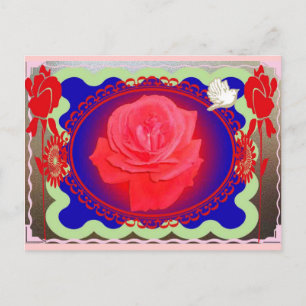 Postal Rosa mágico