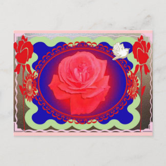 Postal Rosa mágico