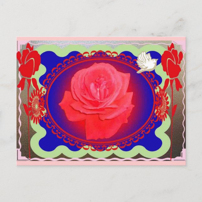 Postal Rosa mágico (Anverso)