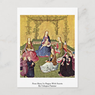 Postal Rosa María En La Haya Con Santos De Pintor De Colo