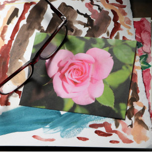 Postal Rosa minimalista Pink Valentine