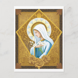 Postal Rosa místico