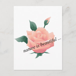Postal Rosa (Peach) - Bonita naturaleza