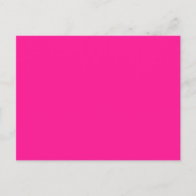 Postal rosa profundo de color (Anverso)