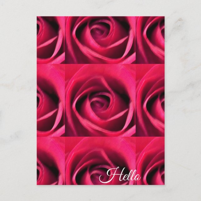 Postal Rosa Roja (Anverso)