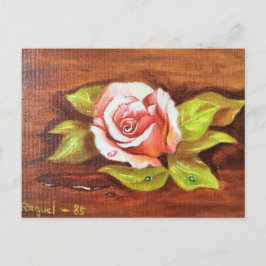 Postal Rosa rosa de Abuela Raquel