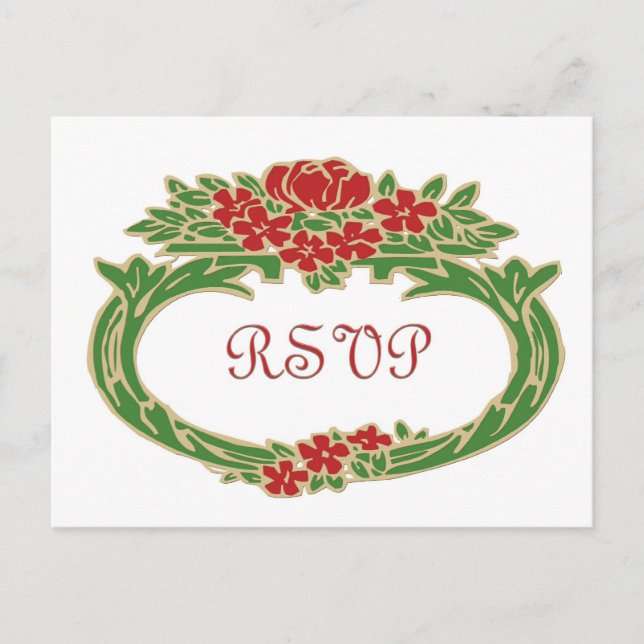 postal ROSA RSVP (Anverso)