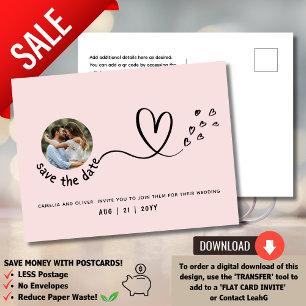 Postal ROSA ¿Sobre un presupuesto? Optar por la FOTO Gu